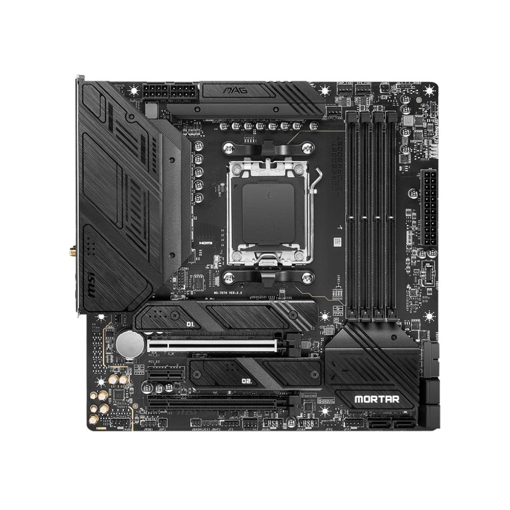MSI Motherboard MAG B650M Mortar WIFI DDR5 For AMD view 2